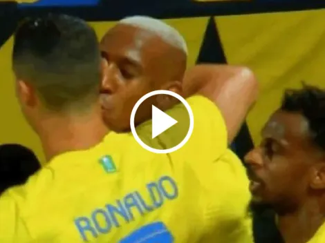 VIDEO: el beso de Talisca a Cristiano Ronaldo tras su gol en Al Nassr vs. Shabab Al Ahli