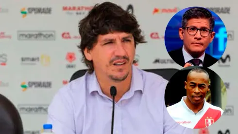 Erick Osores y Percy Olivares le dan con palo a Jean Ferrari