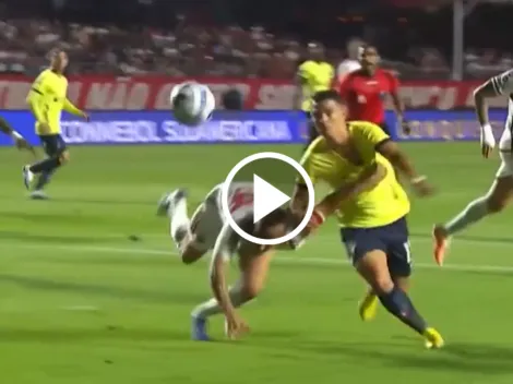 ¿Era penal? Liga de Quito reclamó como falta esta acción sobre Alvarado