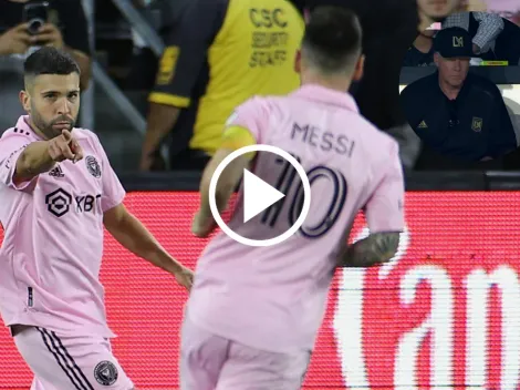 Así reaccionó el dueño de LAFC ante el pase gol de Messi a Jordi Alba