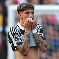 La bronca del hermano de Garnacho por el gol anulado vs. Arsenal