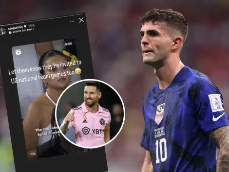 El picante mensaje de Pulisic contra las celebridades que vieron a Messi