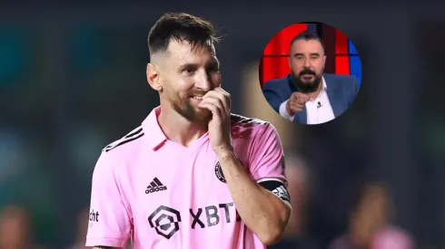 Lionel Messi y Álvaro Morales.