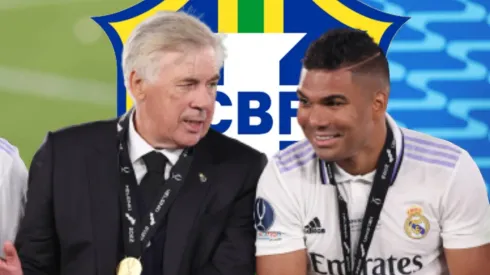 Casemiro dijo que hablar de Carlo Ancelotti en la Selección de Brasil era una falta de respeto para Fernando Diniz. Getty Images.