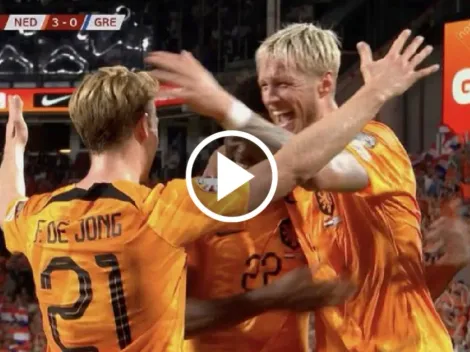 Apareció el 'Bobo': cabezazo de gol de Weghorst ante Grecia