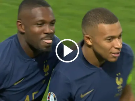 (Video) Mbappé pifió, pero apareció Thuram para el meter el segundo de Francia