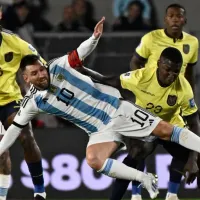 Moisés Caicedo no se achicó y así le quitó la pelota Messi