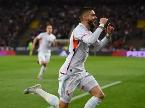 (VIDEO) Con mucha fortuna: el gol de Carrasco para el 1-0 de Bélgica vs. Azerbaiyán