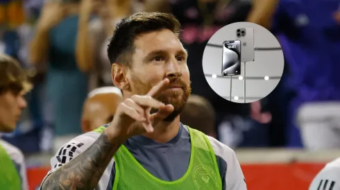 Lionel Messi y el iPhone 15.
