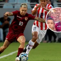 El incómodo momento de Soteldo durante el himno de Venezuela