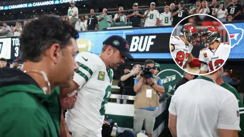 Aaron Rodgers, Tom Brady y Rob Gronkowki