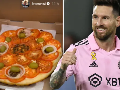 Messi se pidió una pizza bien argenta en Miami y revolucionó las redes sociales