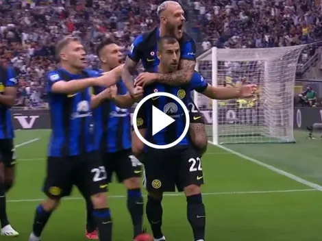 (VIDEO) Inter pega primero en el Derby y ya le gana al Milán