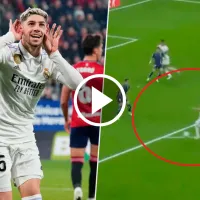 Sablazo, palo y adentro: golazo de Fede Valverde para Real Madrid