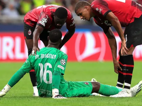 La peor noticia para AC Milan: Maignan salió lesionado en la Champions League