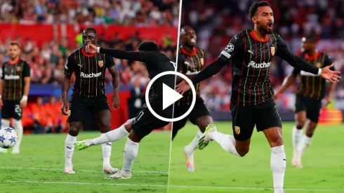 Angelo Fulgini marcó un golazo de tiro libre para Lens.