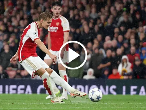 ¡Golazo! Odegaard cerró la fiesta de goles de Arsenal