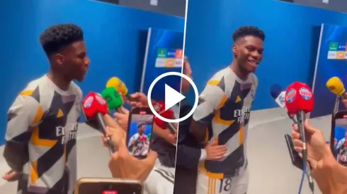 Aurélien Tchouaméni dejó claro que habla en un perfecto español.