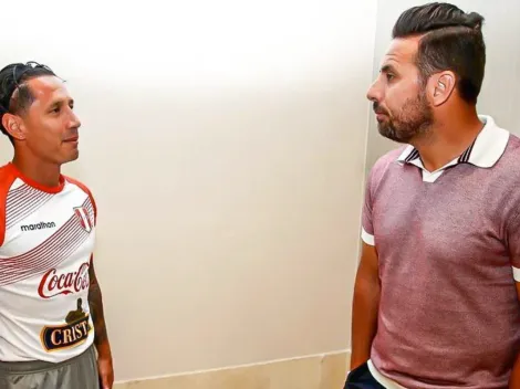 Claudio Pizarro estuvo con Gianluca Lapadula previo al duelo repechaje para Qatar 2022