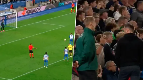 De Zerbi decidió no mirar el primer gol del Brighton en competiciones europeas.