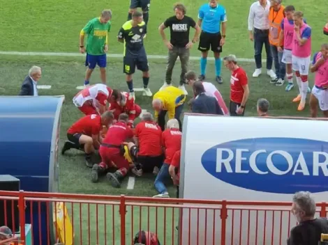 Posible ataque cardíaco: un entrenador cayó desplomado en la Serie C