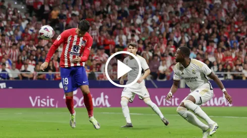 Morata madrugó dos veces al Real Madrid de cabeza en el área chica