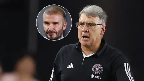 David Bekcham y Gerardo Martino.