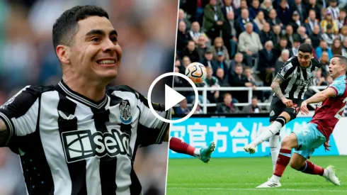 Almirón pateó de lejos y metió uno de sus mejores goles en Newcastle