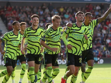 Arsenal goleó y le recortó distancia a Manchester City
