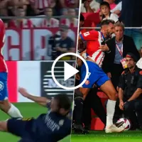 ¡Todo mal! Nacho pegó una criminal patada y casi se va de manos con Stuani