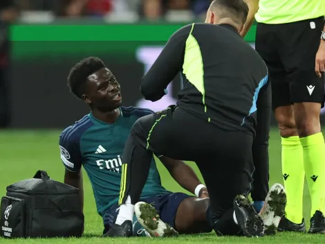 Arsenal sufre por la lesión de Saka ante Lens: "No se ve bien"