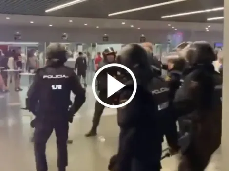 VIDEO | Incidentes con los hinchas de Feyenoord en el Metropolitano