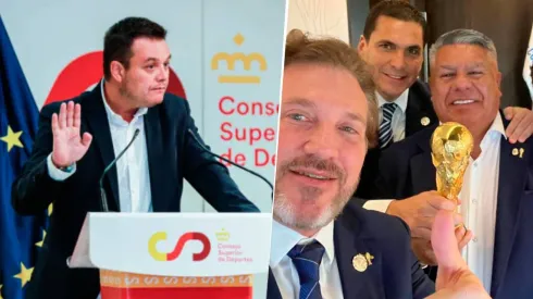 Víctor Francos, presidente del Consejo Superior de Deportes de España, puso en duda que los partidos inaugurales del Mundial 2030 sean en Sudamérica. Getty Images