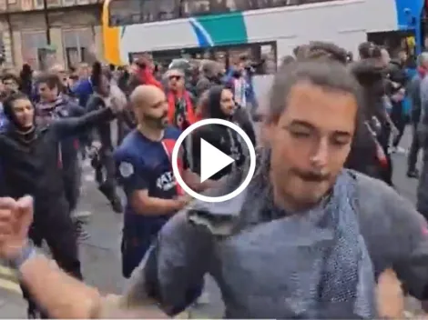 VIDEO | La agresión de un hincha de PSG a un fanático de Newcastle