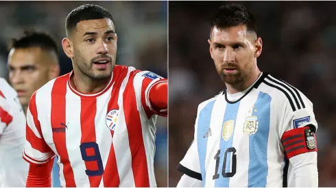 Antonio Sanabria y Lionel Messi.