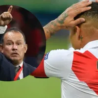 Paolo Guerrero reacciona al ser sustituido en el partido de Perú contra Argentina