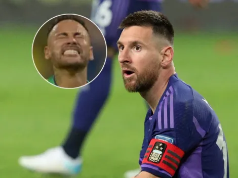 La reacción de Messi ante la gravedad de la lesión de Neymar