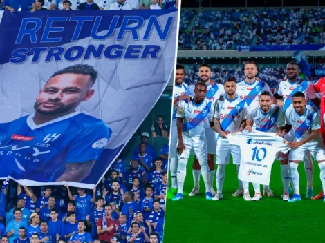 "Vuelve más fuerte": los gestos en apoyo a Neymar en Al Hilal vs Al Khaleej