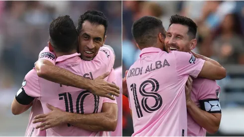 Lionel Messi, Sergio Busquets y Jordi Alba.