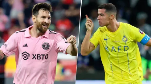 Lionel Messi y Cristiano Ronaldo van marcando las comparaciones de lo que fue el 2023 para uno y para el otro. Getty Images.