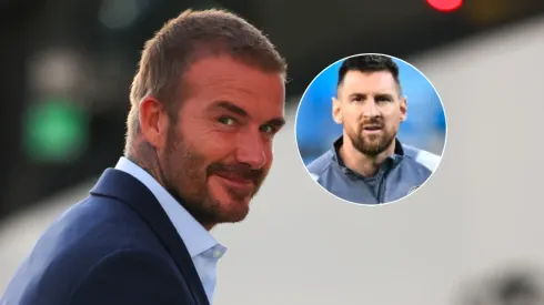 David Beckham y Leo Messi.