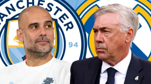 Pep Guardiola y Carlo Ancelotti.