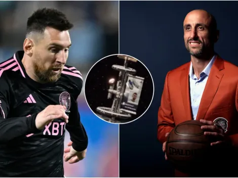 Video: Messi igualó la hazaña de Manu Ginóbili y así llegó al espacio