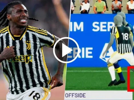El golazo que le anularon a Moise Kean por un insólito offside