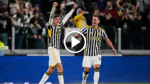 Andrea Cambiaso, el héroe con las manos en alto para Juventus.