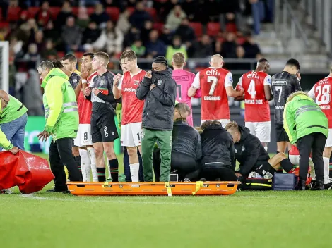 ¡Susto en la Eredivisie! Jugador de NEC Nijmegen cayó inconsciente en pleno partido