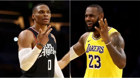 Russell Westbrook y LeBron James.