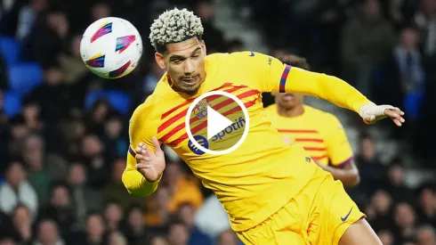 Ronald Araújo anotó el 1 a 0 de Barcelona vs Real Sociedad.