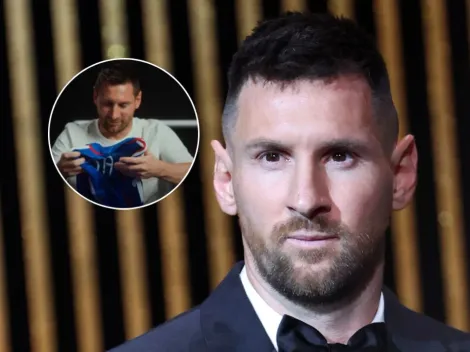 Así reaccionó Messi cuando Zidane le regaló la camiseta de Francia