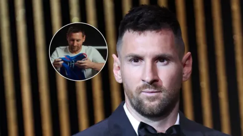 Zidane le regaló la camiseta de Francia a Lionel Messi.